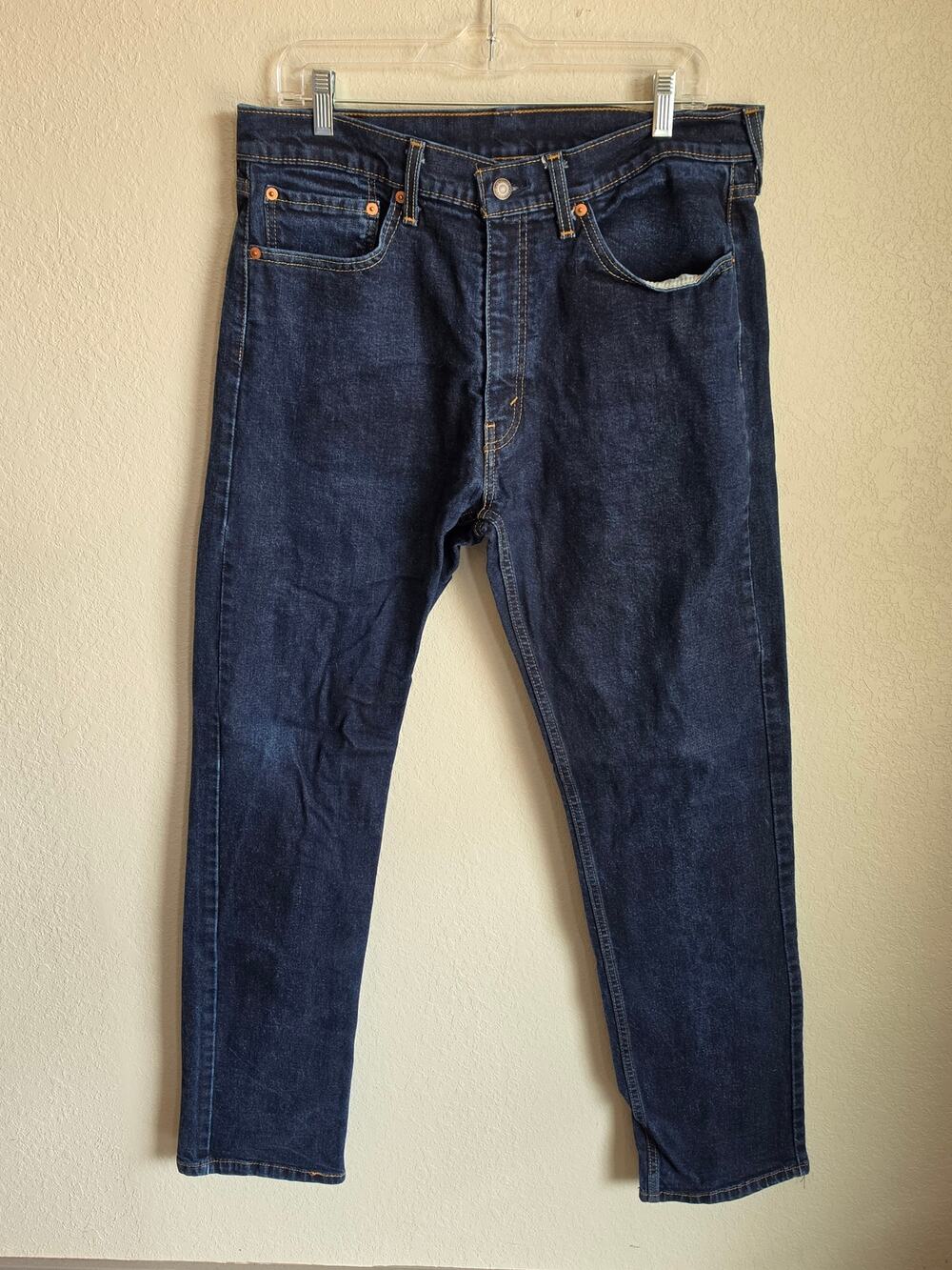 MENS LEVIS 505 STRAIGHT LEG JEANS SIZE 36 X 34 EXCELLENT